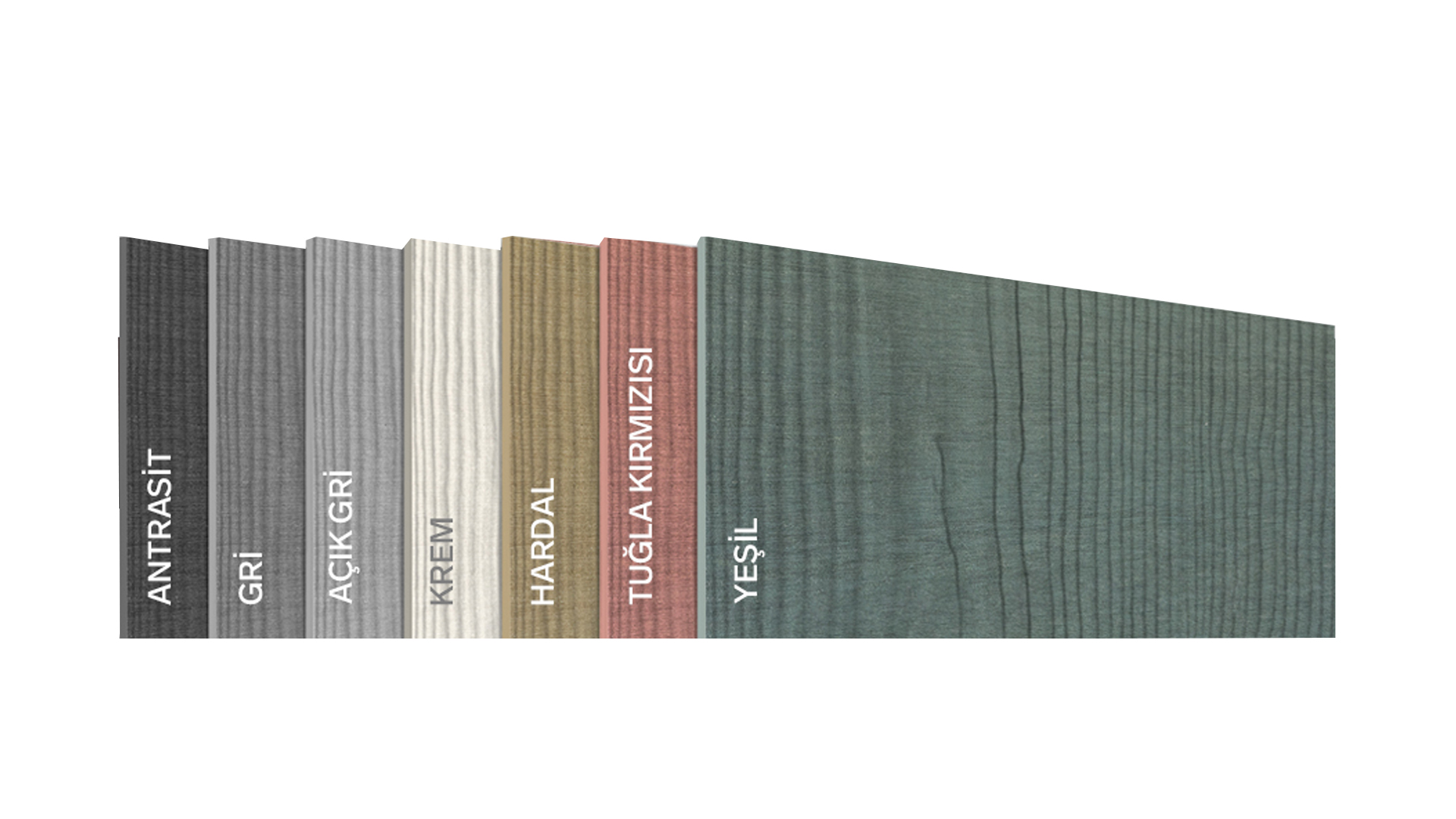  Tepe Unique Wood® Kendinden Renkli Elyaf Takviyeli Çimentolu Levhalar,  || Kuzu Ticaret
