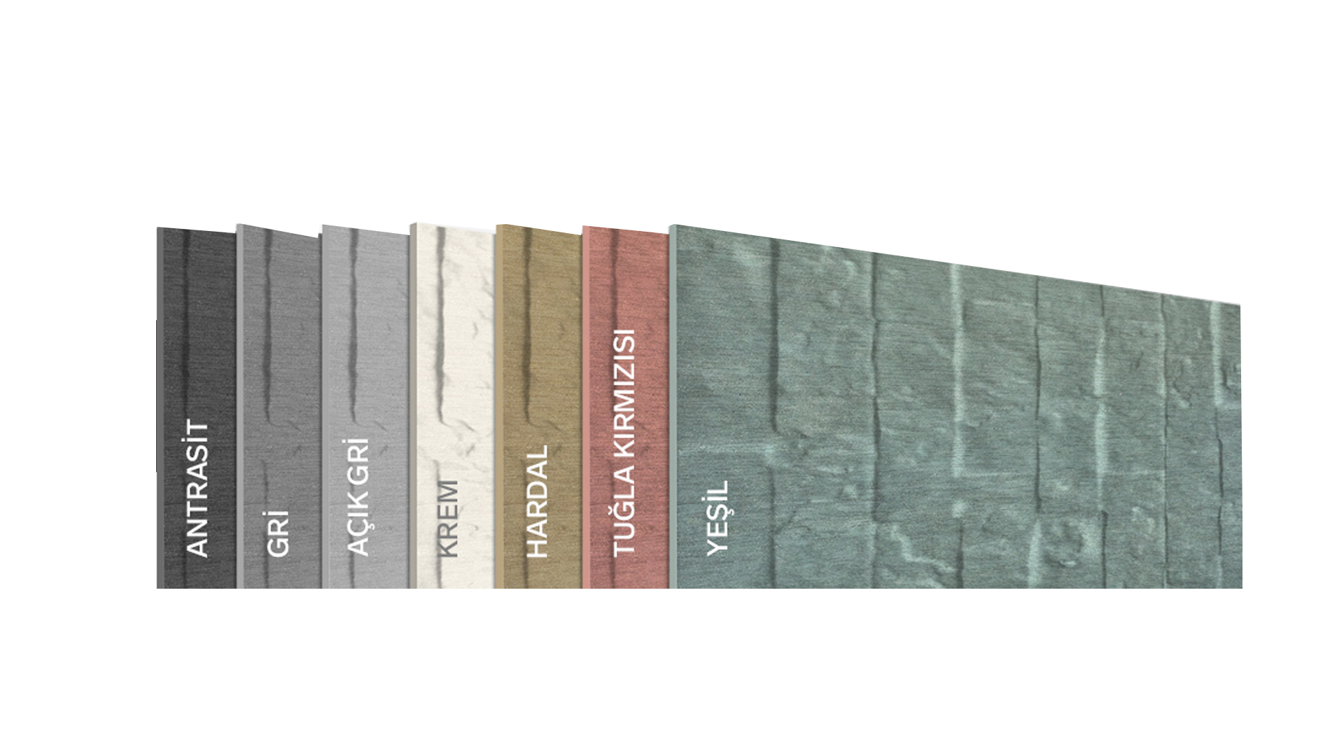 Tepe Unique BrickStone ® Kendinden Renkli Elyaf Takviyeli Çimentolu Levhalar,  || Kuzu Ticaret